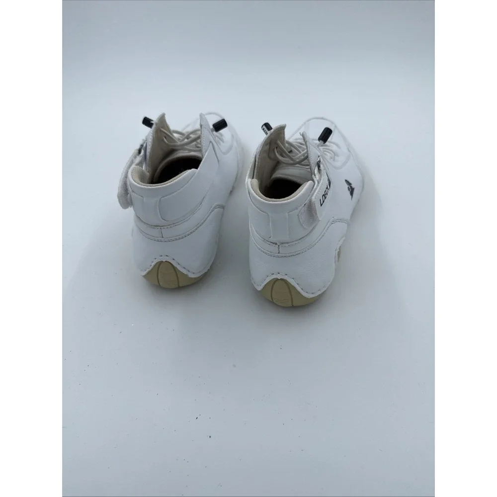 LDeck Hiking Shoes White Leather Waterproof Chukka Boots Outdoor Sz 38 Men 6.5